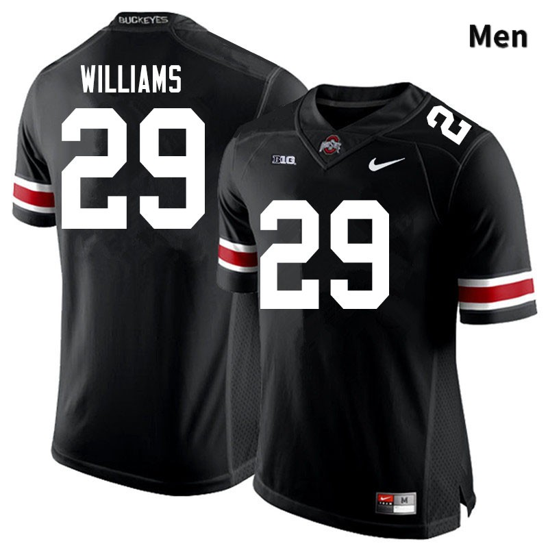 Ohio State Buckeyes Kourt Williams Men's #29 Black Authentic Stitched College Football Jersey